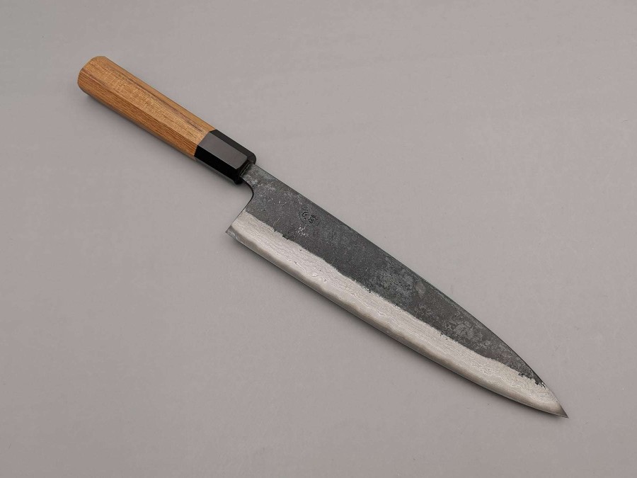 Knives * | Discounts Hatsukokoro Kumokage Blue #2 Gyuto 240Mm