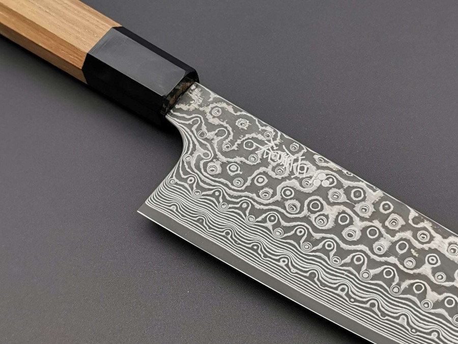 Knives * | Sale Online Nigara Hamono Sg2 Damascus Santoku