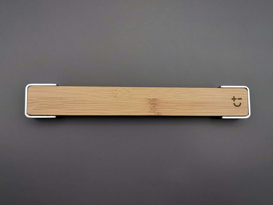 Accessories * | Top Sellers Bamboo And Zinc Knife Rack