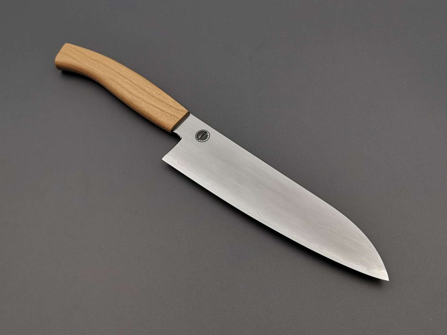 Knives * | Closeout Sale Jikko Knives Vg10 Cherrywood Santoku