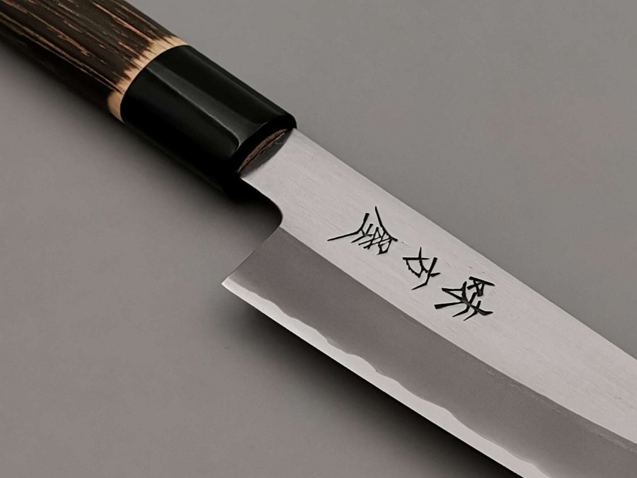 Knives * | Sale Online Mutsumi Hinoura Blue #2 Migaki Petty 135Mm