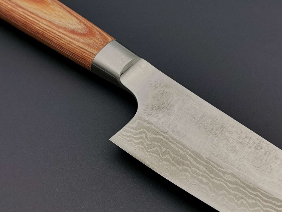 Knives * | Discounts Katsuyasu Kamo Vg10 Damascus Santoku