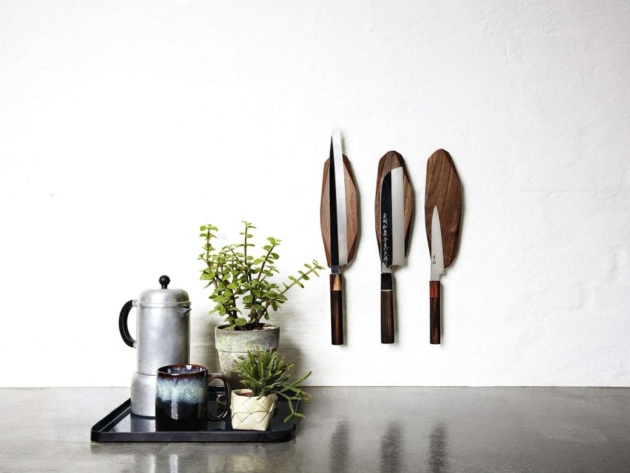 Accessories * | Special Style Noyer Handmade Walnut Knife Rack