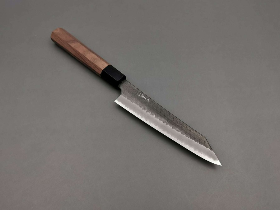 Knives * | Gift Selection Nigara Hamono Sg2 Kurouchi Tsuchime Kiritsuke Petty 150Mm