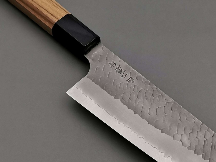 Knives * | Online Discount Nigara Hamono Sg2 Migaki Tsuchime Santoku