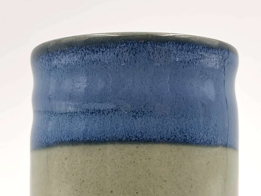 Houseware * | Discounts Mino Ware Yunomi Chawan Tea Cup Denim Blue & Moss Green