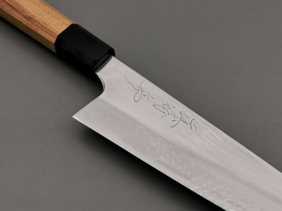 Knives * | Best Sale Naoki Mazaki White #2 Migaki Nashiji Gyuto 210Mm