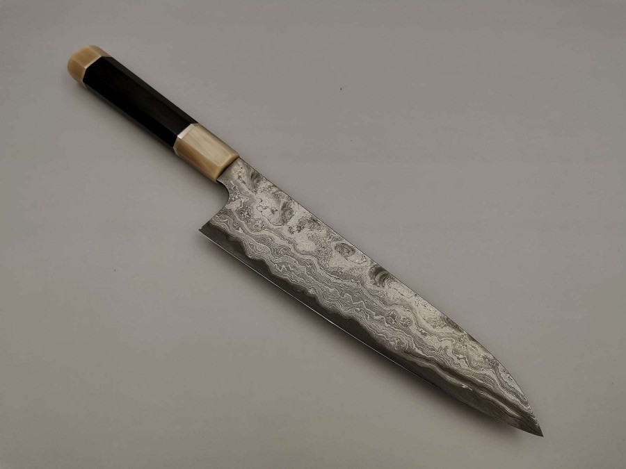 Knives * | Best Sale Nigara Hamono Anmon "Troll Killer" Gyuto 240Mm