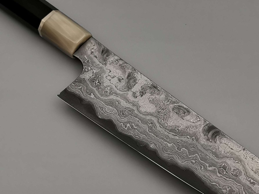 Knives * | Best Sale Nigara Hamono Anmon "Troll Killer" Gyuto 240Mm