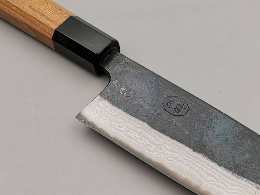 Knives * | Outlet Sale Hatsukokoro Kumokage Blue #2 Gyuto 210Mm