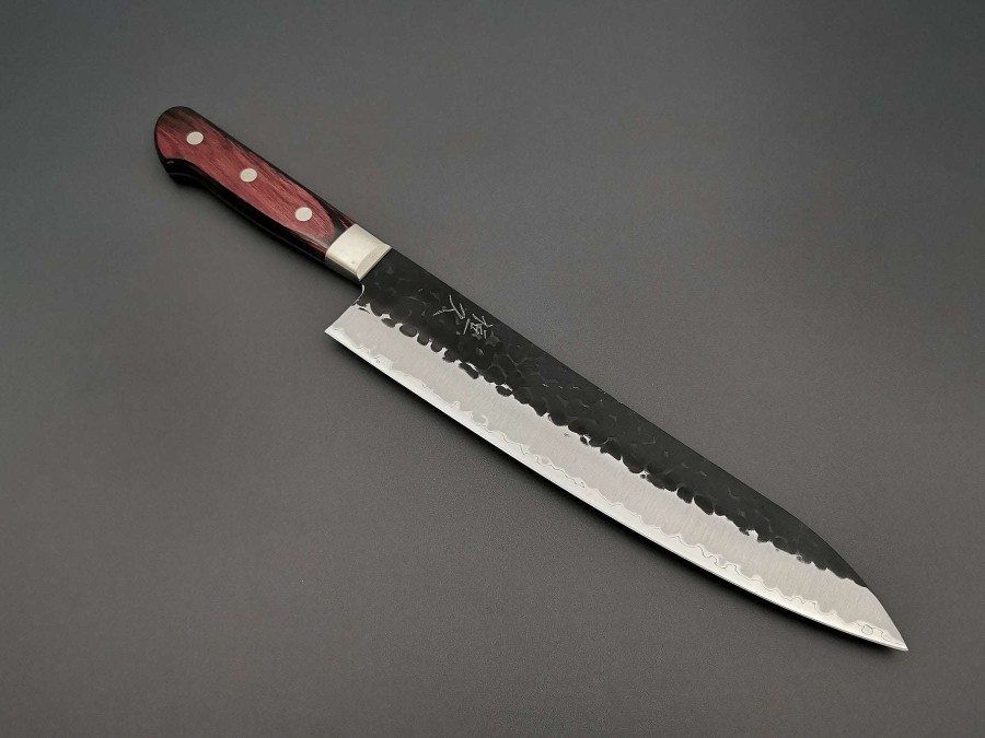 Knives * | Discounts Tsunehisa As Gyuto 240Mm With Red Pakka Handle