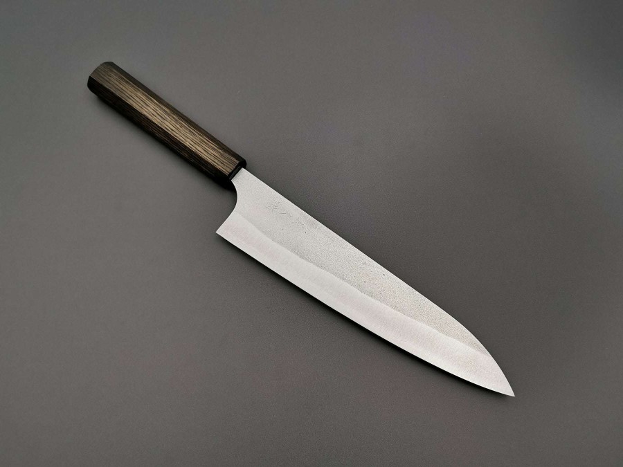 Knives * | Unique Yoshimi Kato As Nashiji Gyuto 210Mm