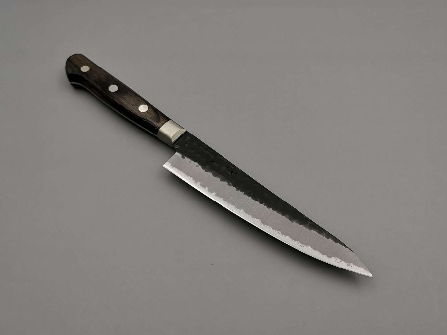 Knives * | Low Price Tsunehisa As Petty 135Mm With Brown Pakka Handle