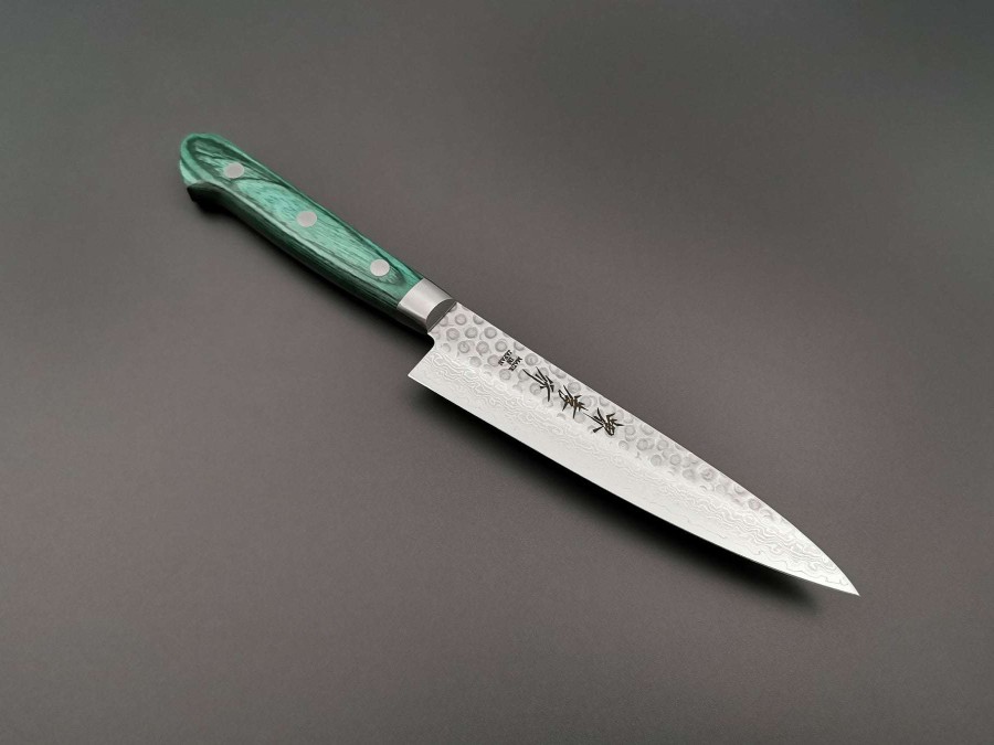 Knives * | Best Sale Sakai Takayuki Moonlit Waves Green Petty 135Mm