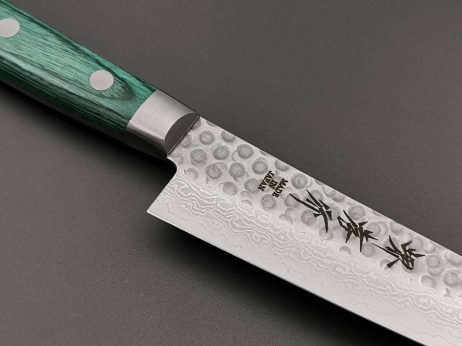 Knives * | Best Sale Sakai Takayuki Moonlit Waves Green Petty 135Mm