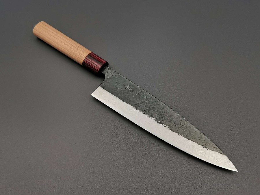 Knives * | Fashionable Muneishi Aogami Damascus Gyuto 210Mm