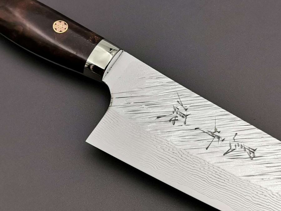 Knives * | Online Discount Yu Kurosaki Fujin Sg2 Santoku With Ironwood Handle