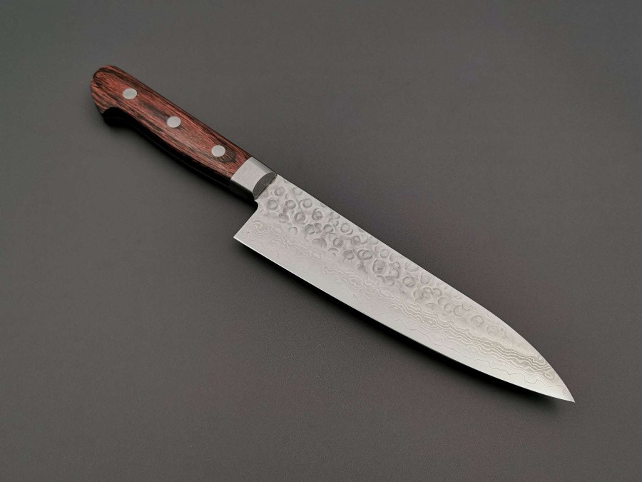 Knives * | Best Price Tsunehisa Vg10 Tsuchime Gyuto 180Mm