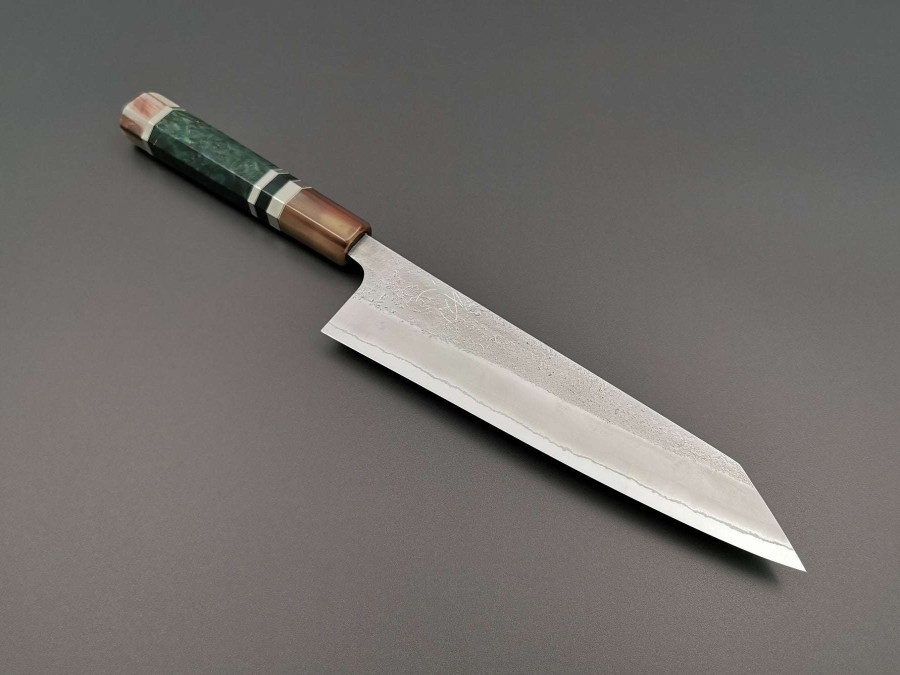 Knives * | Closeout Sale Yoshikane Hamono White #2 Kiritsuke Gyuto 210Mm With Maple Double Marble Handle